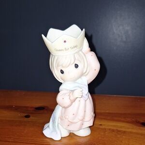 Precious Moments Queen for Today Figurine in Cream and Pink